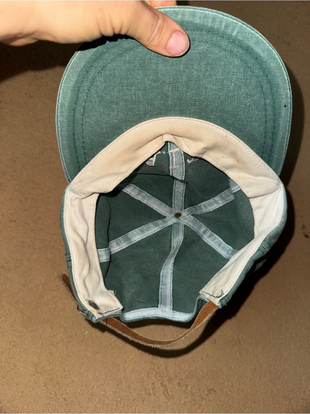 Men's Teal Baseball Cap with Embroidery SALTS - Picture 5 of 5